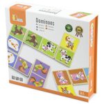 Drewniana gra Domino Farma Viga Toys 28 elementów Montessori