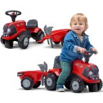 FALK Traktorek Baby Case IH Ride-On Czerwony z Przyczepką + akc. od 12 miesięcy