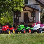 FALK Traktorek X Tractor Zielony z Przyczepką Klakson od 2 Lat