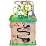 TOOKY TOY Kostka Edukacyjna Sorter Labirynt Przeplatanka Zwierzątka