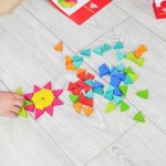 TOOKY TOY Puzzle Ośmiokątne Drewniana Mozaika Edukacyjna (73el.)