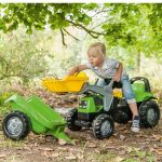 Traktor Rolly Toys Deutz-Fahr Kid z przyczepką