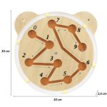 VIGA Drewniana Tablica Labirynt Certyfikat FSC Montessori