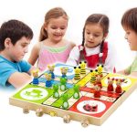 VIGA Toys Drewniana gra Ludo Chińczyk