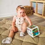 WOOPIE BABY Elastyczna Kostka Sensoryczna Sorter dla Dzieci Kolorowe Kształty Alfabet 15 el.