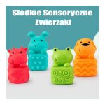 WOOPIE BABY Klocki Sensoryczne Układanka do Ściskania Dźwięk Nauka Liczenia 20 el.