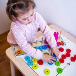 WOOPIE GREEN Układanka Nauka Liczenia i Kolorów Montessori 56 el.