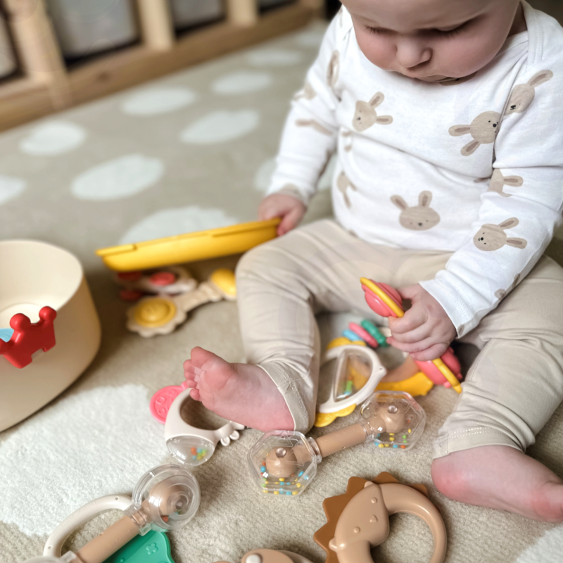 WOOPIE BABY Zestaw Miękkich Grzechotek z Pudełkiem 14 szt. 0m+